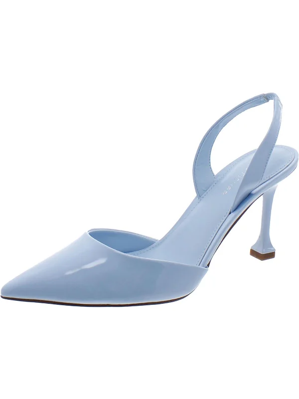 Sleek and Shiny Patent Pump Heels for a Polished Look--Hadya Womens Patent Slingback Pumps