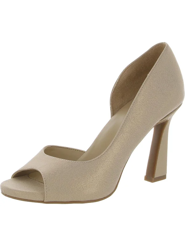 Stylish Open Toe Heels for Summer--Hardy Womens Open Toe Dressy Pumps