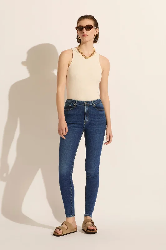 Women's denim jeans with a shell embellishment-Harriet High Rise Skinny Jean - Wish Women's denim jeans with a shell embellishment-Harriet High Rise Skinny Jean - Wish
