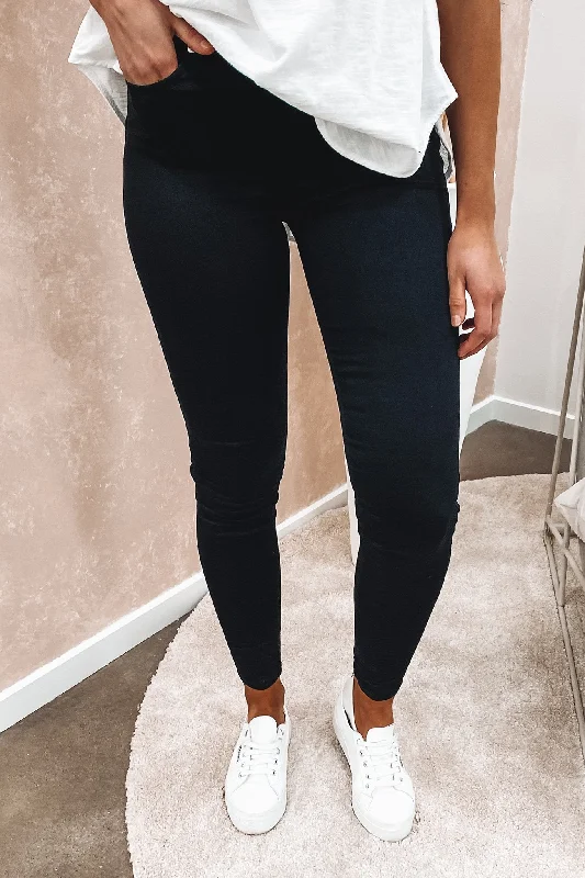 Women's denim jeans with a love cause design embellishment-High Waisted Gelato Leg Stretch Black Women's denim jeans with a love cause design embellishment-High Waisted Gelato Leg Stretch Black