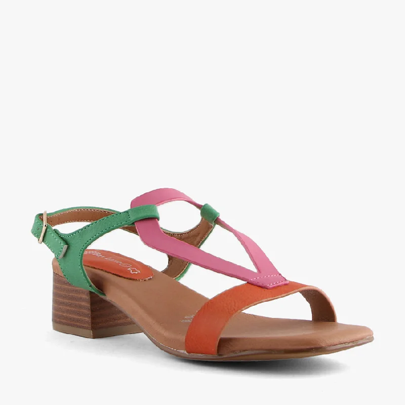 Versatile Heeled Sandals for Any Occasion---HOLA BRIGHT MULTI