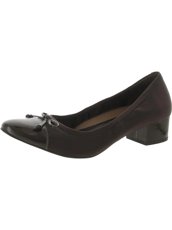 Sleek and Shiny Patent Pump Heels for a Polished Look--Hollis Womens Patent Slip On Pumps