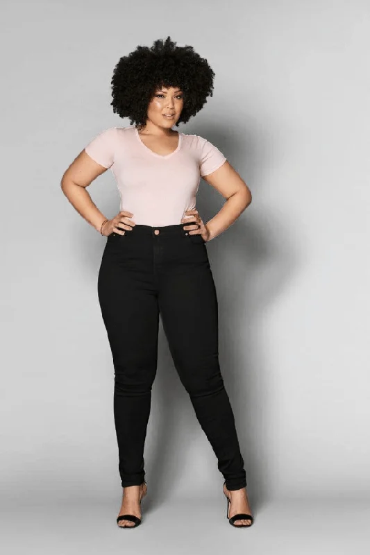 Women's denim jeans from where new-Jacqui Stretch Black Jean