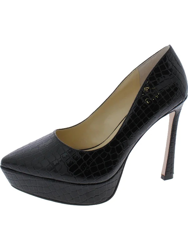 black kelly croco patent