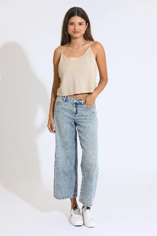 Women's denim jeans often where best is styled plus online new on shop-JAYCIE CLASSIC LOWRISE WIDE LEG CROP JEANS - INDIGO MEDIUM
