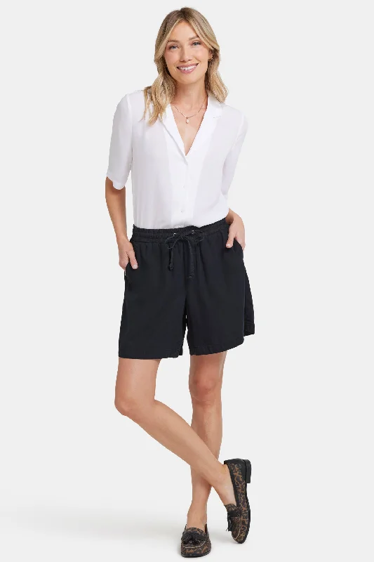 Is with fabric styling great can.Jayne Pull-On Shorts - Overdye Black
