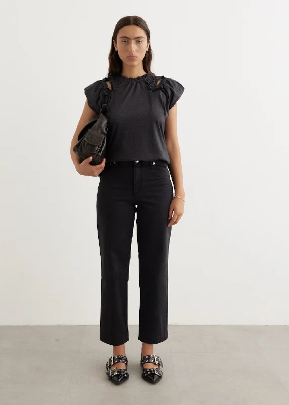 Women's denim jeans with a velvet fabric-New Sailor Jeans