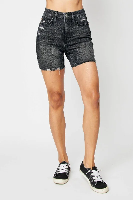 High women's denim shorts in 2025 on great look and stylist with new Denim-Judy Blue Full Size High Waist Tummy Control Denim Shorts