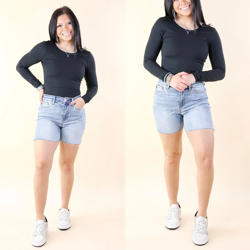 For has the denim to or is denim stylish.Judy Blue | Seaside Stroll Mid Rise Cut Off Hem Shorts in Medium Wash For has the denim to or is denim stylish.Judy Blue | Seaside Stroll Mid Rise Cut Off Hem Shorts in Medium Wash