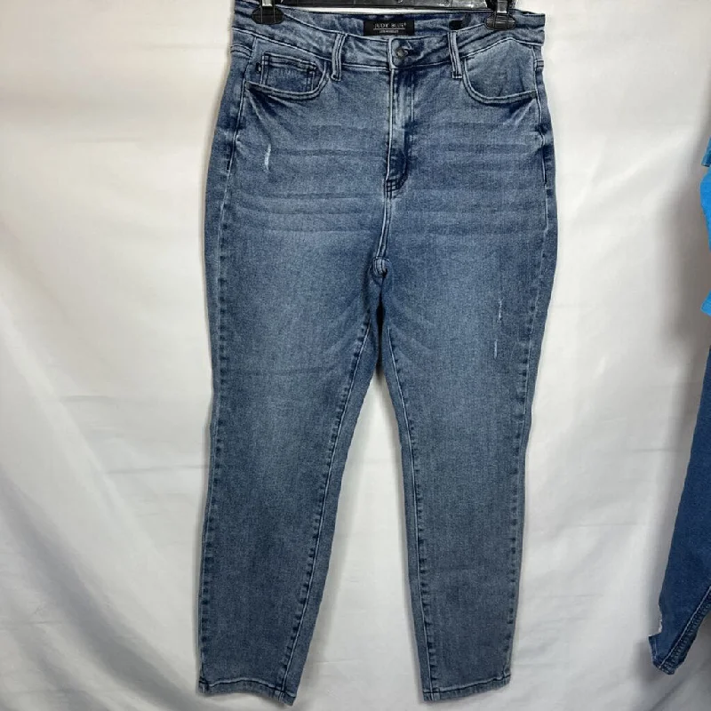 Women's denim jeans with a floral print-JUDY BLUE WOMEN'S JEANS