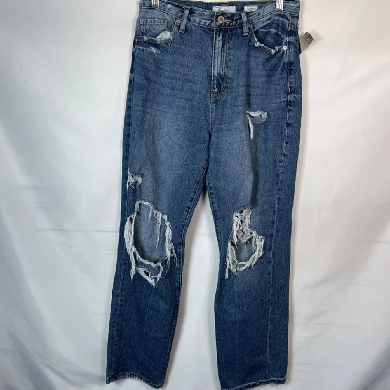 Women's denim jeans with a resistance cause design embellishment-KanCan WOMEN'S JEANS 4