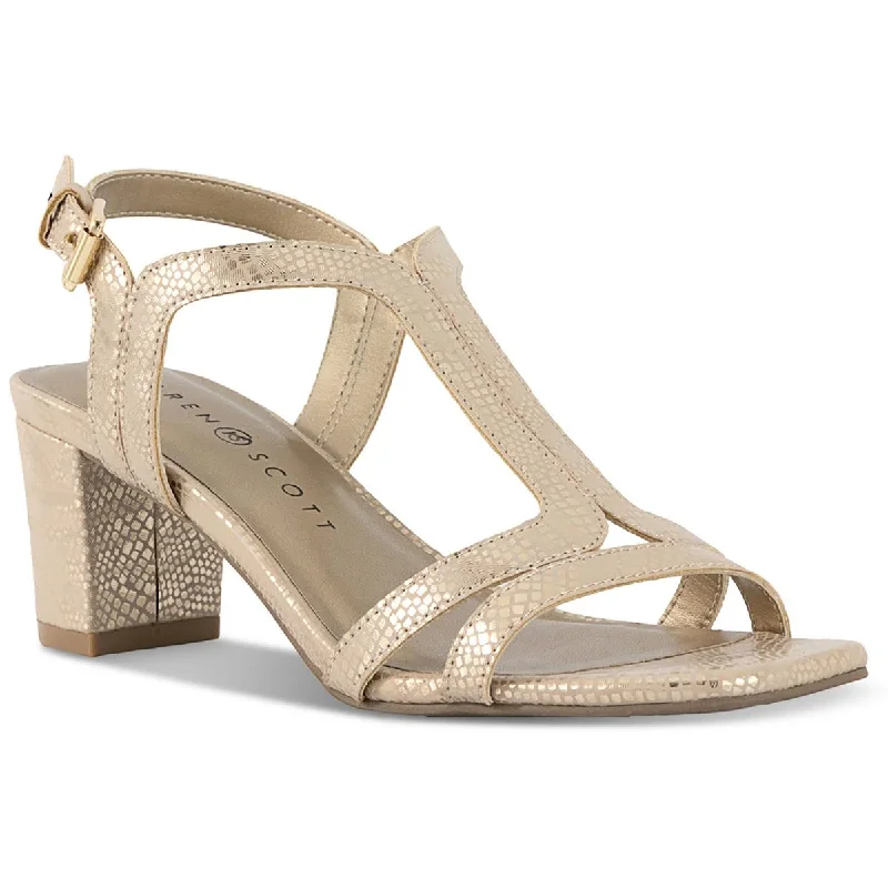 Versatile Heeled Sandals for Any Occasion---Karen Scott Womens Desela Buckle  Heels