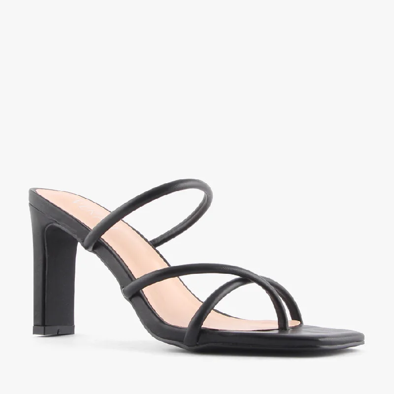 Versatile Heeled Sandals for Any Occasion---KIKI BLACK