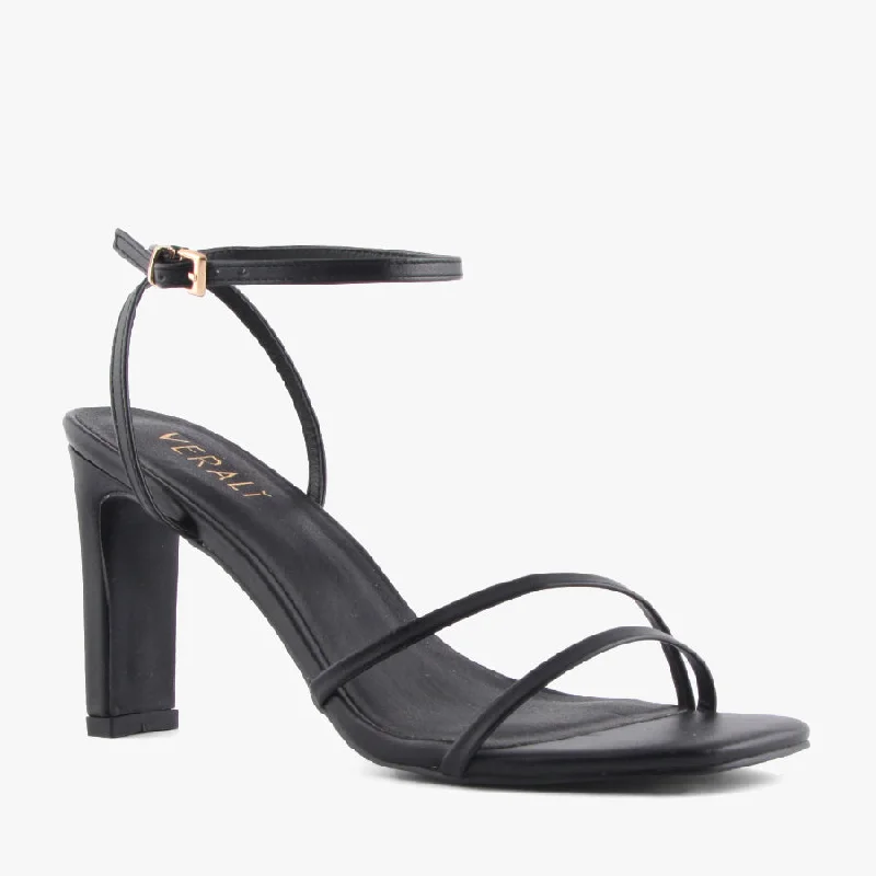 Versatile Heeled Sandals for Any Occasion---KIMMY BLACK