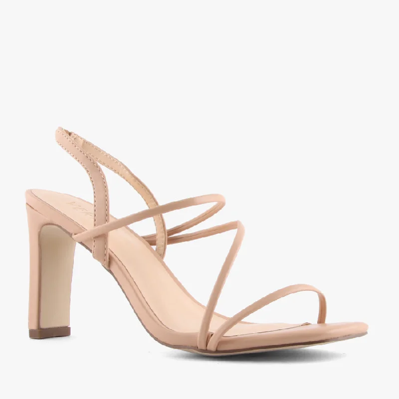 Versatile Heeled Sandals for Any Occasion---KING NUDE