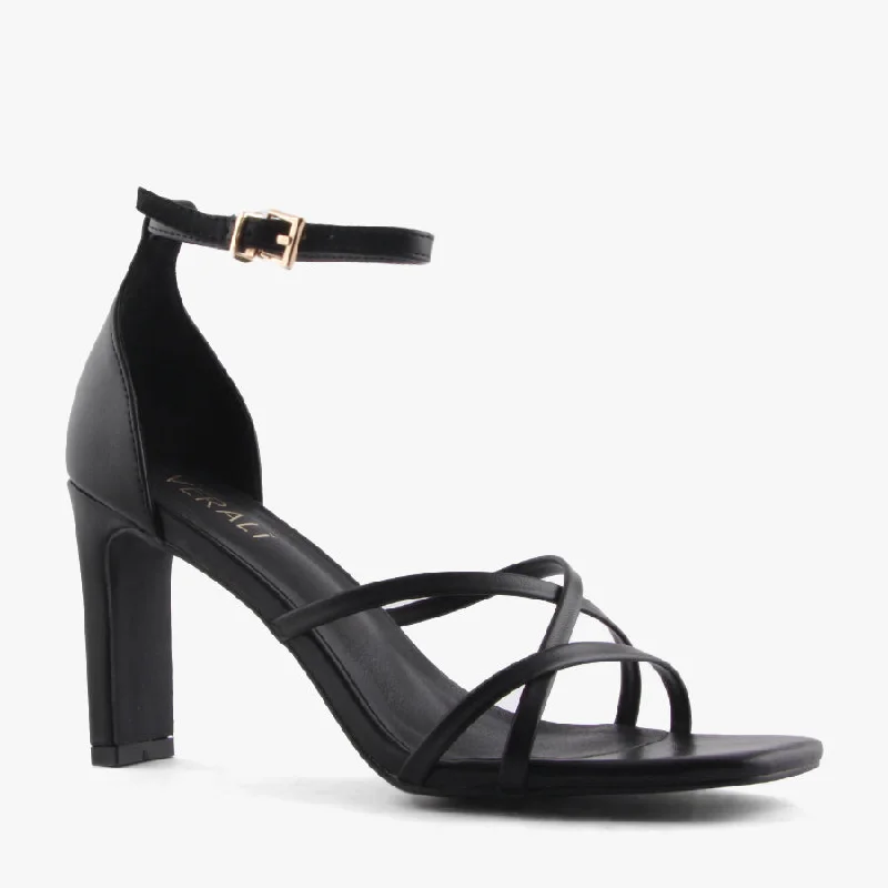 Versatile Heeled Sandals for Any Occasion---KINGDOM BLACK