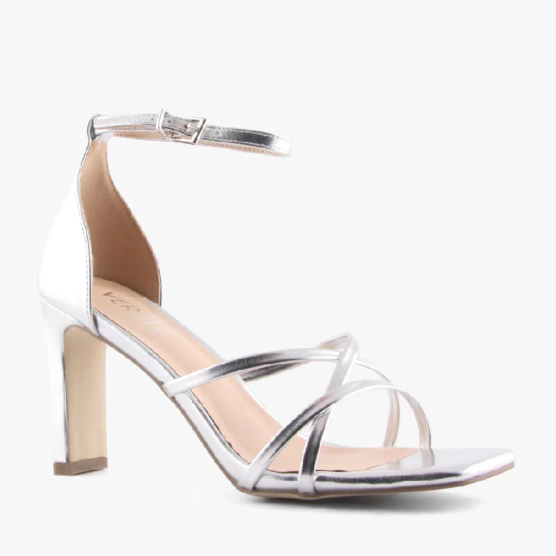 Versatile Heeled Sandals for Any Occasion---KINGDOM SILVER