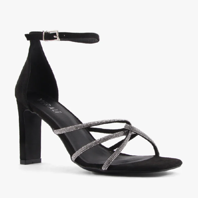 Affordable Suede Ankle Pumps for All-Day Wear--KISHA BLACK SUEDE