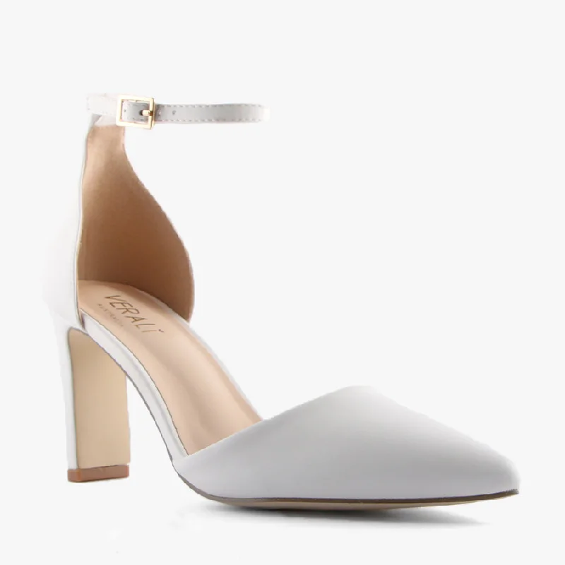 Versatile Heeled Sandals for Any Occasion---KITRA WHITE