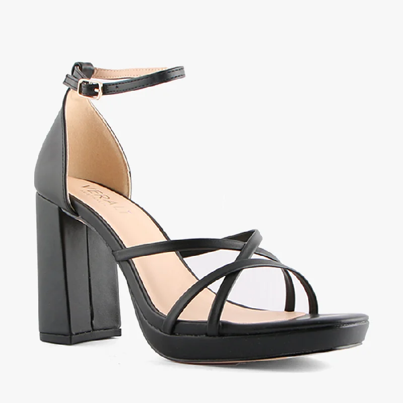 Versatile Heeled Sandals for Any Occasion---LARA BLACK