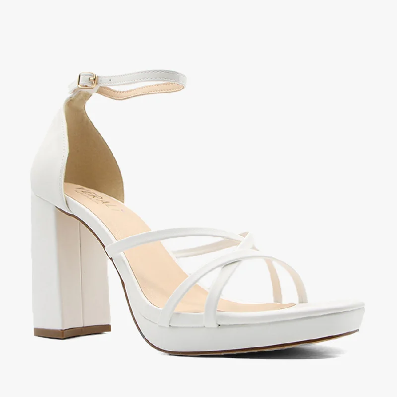 Versatile Heeled Sandals for Any Occasion---LARA WHITE