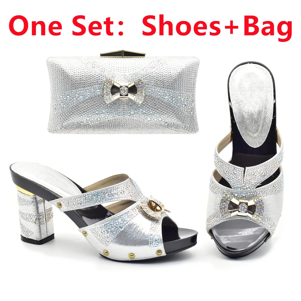 Silver Shoes and Bag