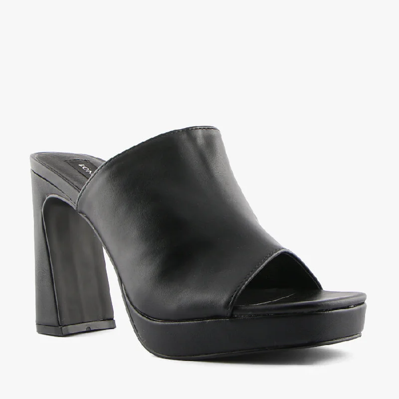 Versatile Heeled Sandals for Any Occasion---LESSA BLACK