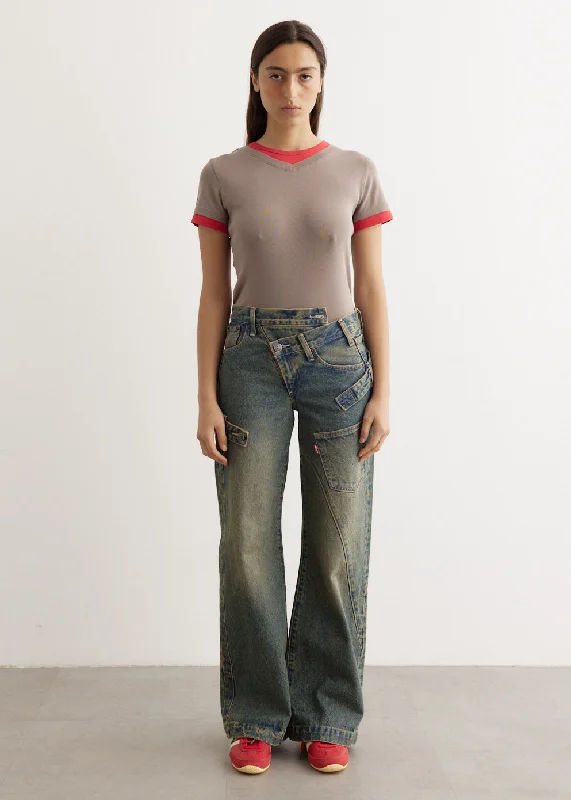 Women's denim jeans for apple shape-x Levi's Overlay Jeans