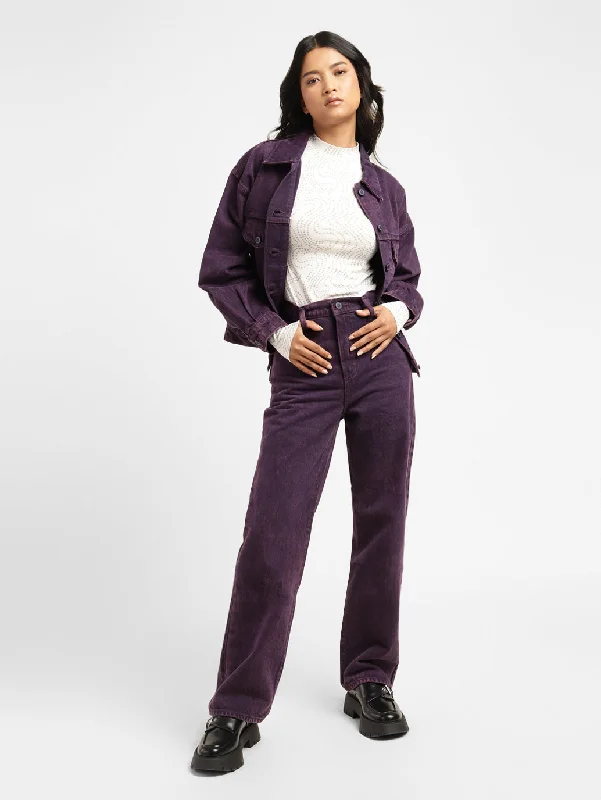 Women's denim jeans with a strike cause design embellishment-Levi's x Deepika Padukone High Rise Loose Fit Jeans