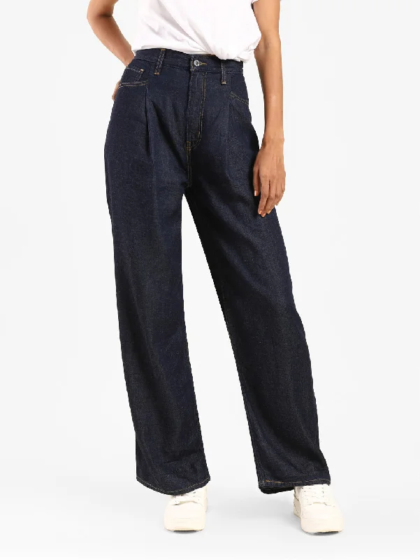Women's denim jeans with a boho style-Levi's x Deepika Padukone Pleated High Loose