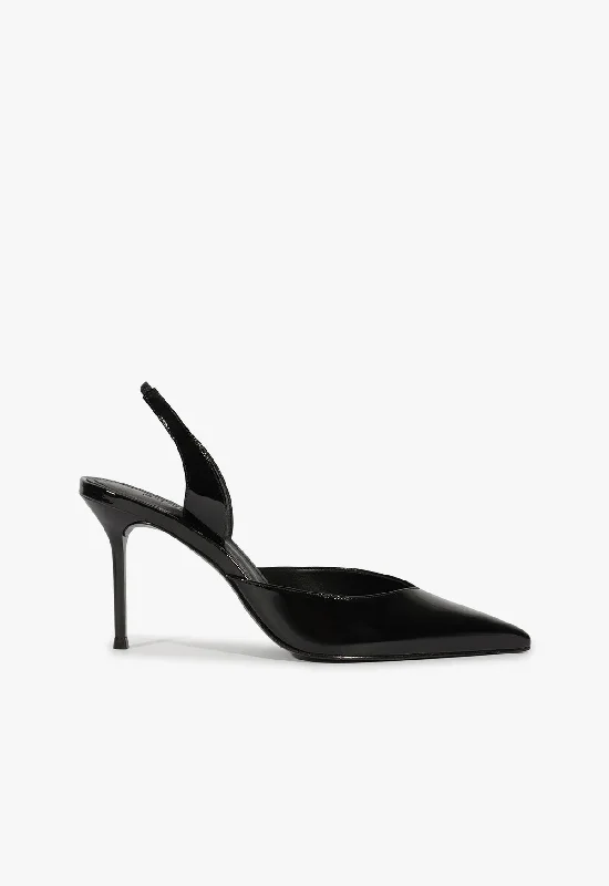 Sleek and Shiny Patent Pump Heels for a Polished Look--Lexi Sling Patent Leather Pump