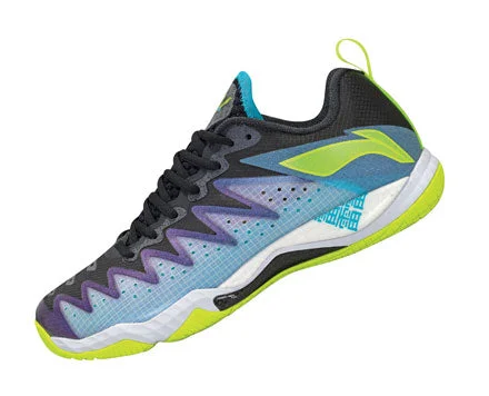 Versatile Heeled Sandals for Any Occasion---Li Ning Gyrfalcon 5 Badminton Shoe Unisex [Blue] AYAS026-2