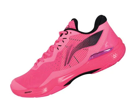 Versatile Heeled Sandals for Any Occasion---Li Ning Badminton Shoe Unisex [Fluorescent Pink] AYAS018-1