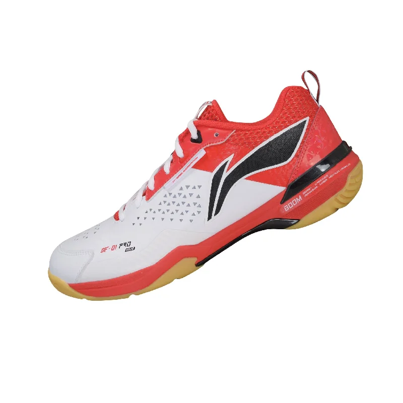 Versatile Heeled Sandals for Any Occasion---Li Ning Blade Pro Badminton Shoe Wide Unisex [Standard White/Fire Red] AYAT005-5