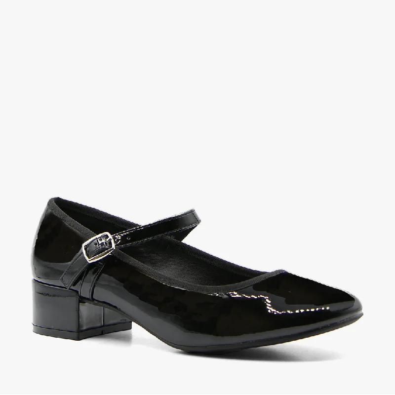 Versatile Heeled Sandals for Any Occasion---LIZ BLACK PATENT