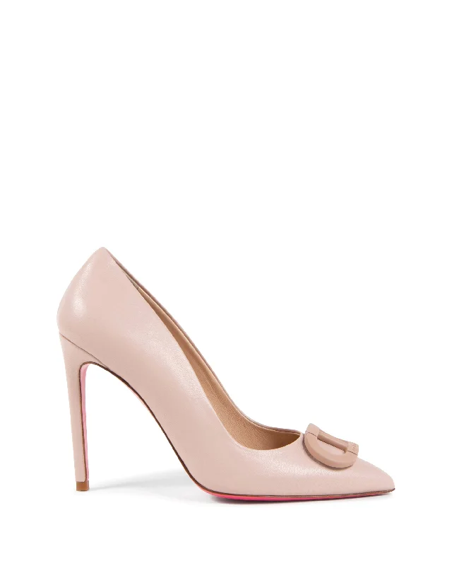 Stiletto Heel Pumps with Perfect Fit--Logo Fairy Pump Nude-Fashionable & Classic