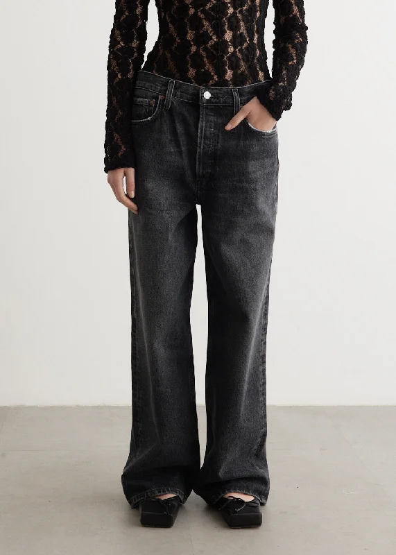 Women's denim jeans for summer-Low Slung Baggy Jeans