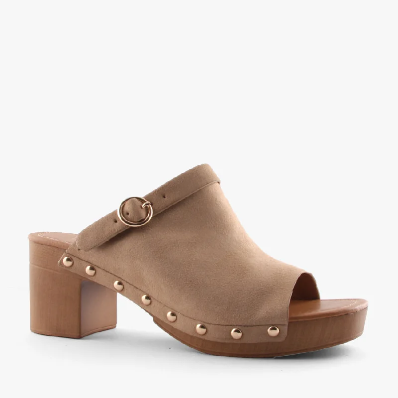 Versatile Heeled Sandals for Any Occasion---LUELLA CAMEL MICRO