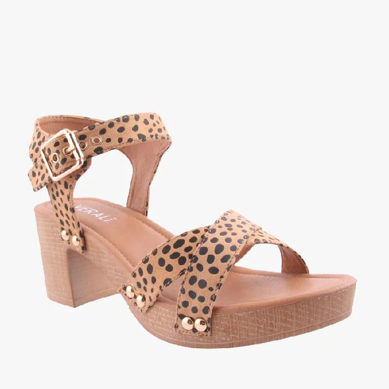 Versatile Heeled Sandals for Any Occasion---LULU NUDE/CHETAH