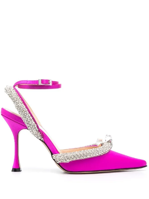 Versatile Heeled Sandals for Any Occasion---Mach & Mach With Heel Fuchsia