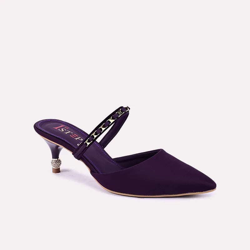 Maren Purple Fancy Heel Pumps 0431032