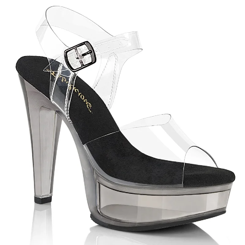 Versatile Heeled Sandals for Any Occasion---MARTINI-508 Clear-Black/Smoke Tinted