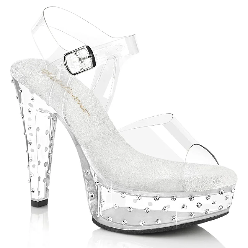 Versatile Heeled Sandals for Any Occasion---MARTINI-508SDT Clear/Clear