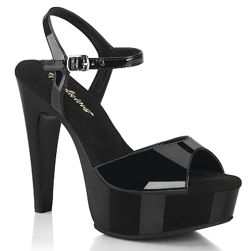 Versatile Heeled Sandals for Any Occasion---MARTINI-509 Black Patent/Black