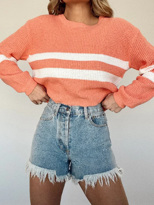 Women's denim shorts for a bonfire-Medium Wash Classic Denim Shorts