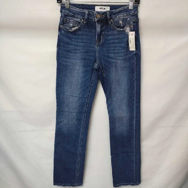 Women's denim jeans with a tribal design embellishment-MICA WOMEN'S JEANS