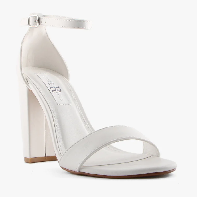 Versatile Heeled Sandals for Any Occasion---MIDSUMMER WHITE