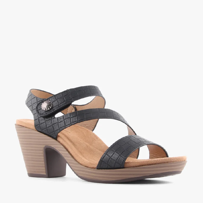 Versatile Heeled Sandals for Any Occasion---MONDO BLACK