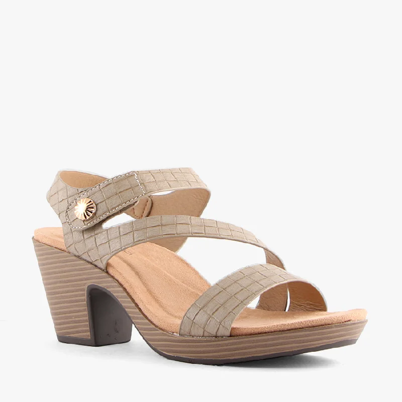 Versatile Heeled Sandals for Any Occasion---MONDO TAUPE