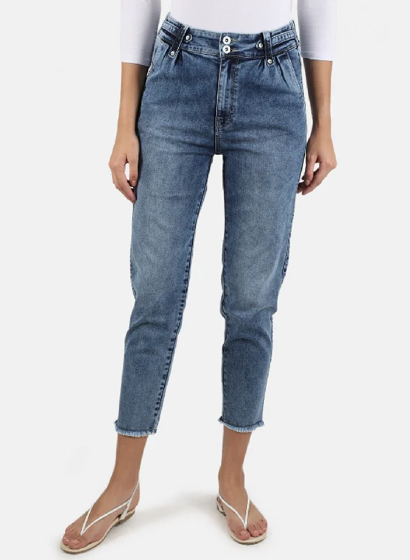 Women's denim jeans and what to wear-Women Blue Slim Fit Denim